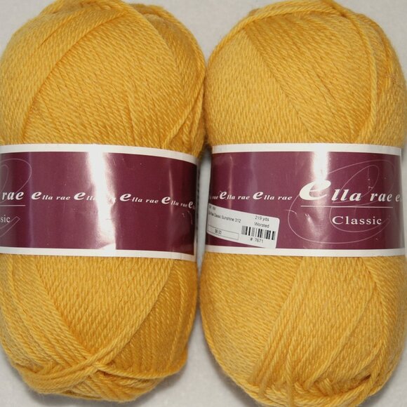 Mix Lot of Ella Rae Wool Yarn, #4 Worsted - Picture 2 of 9